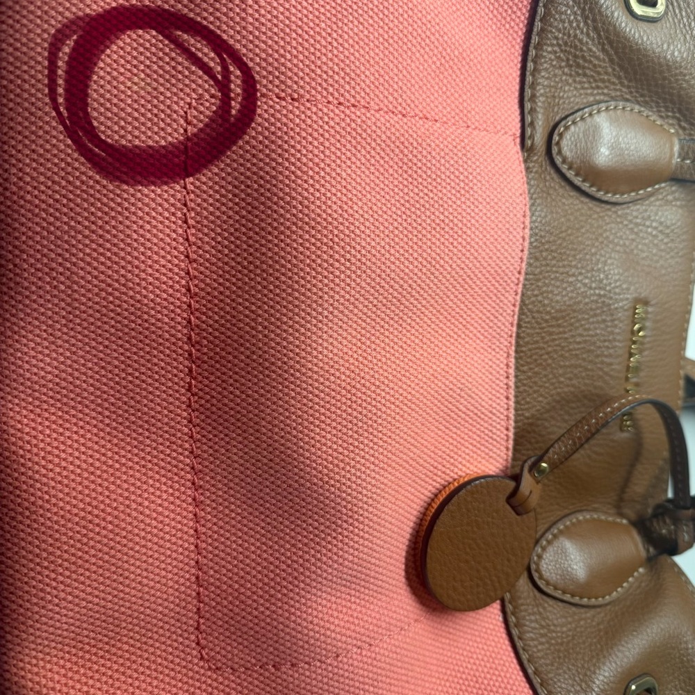 Michael Kors Pink and Brown Tote Bag - Picture 6 of 6